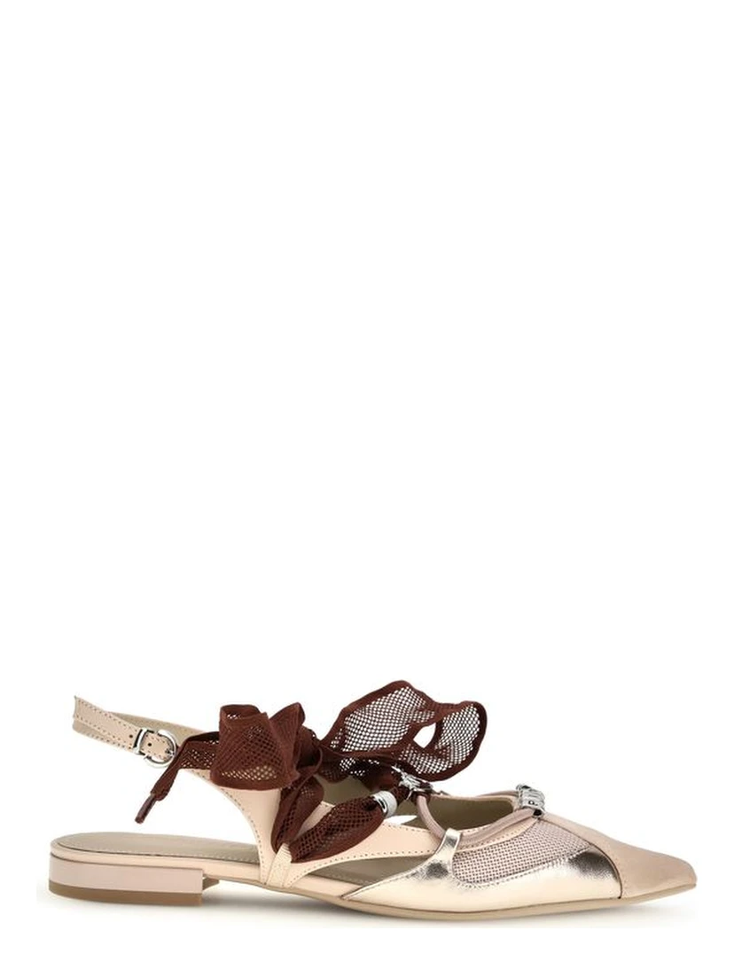 Multicolor Calf Leather Bos Taurus Ballet Flats