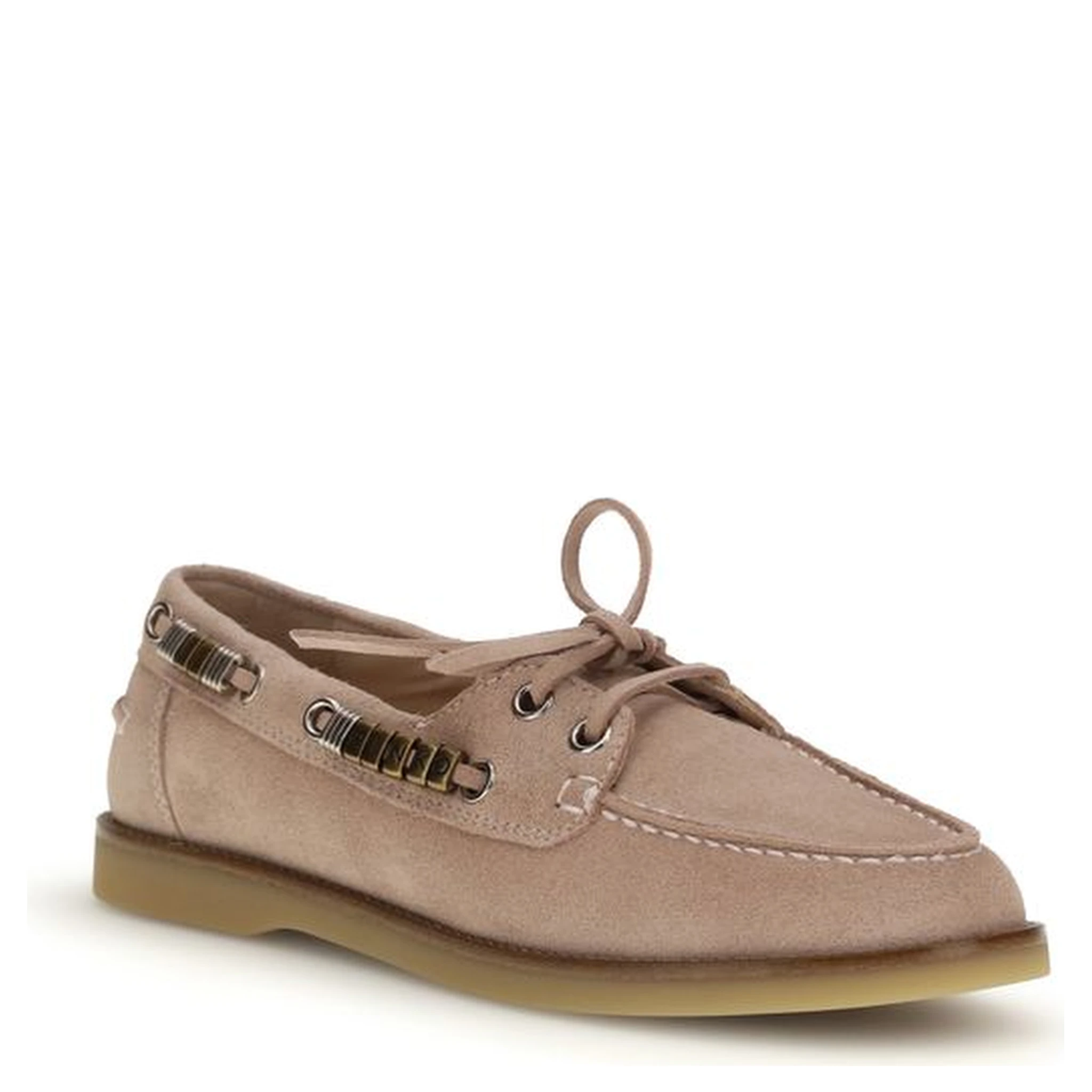 Beige Calf Leather Bos Taurus Slip-On Loafers