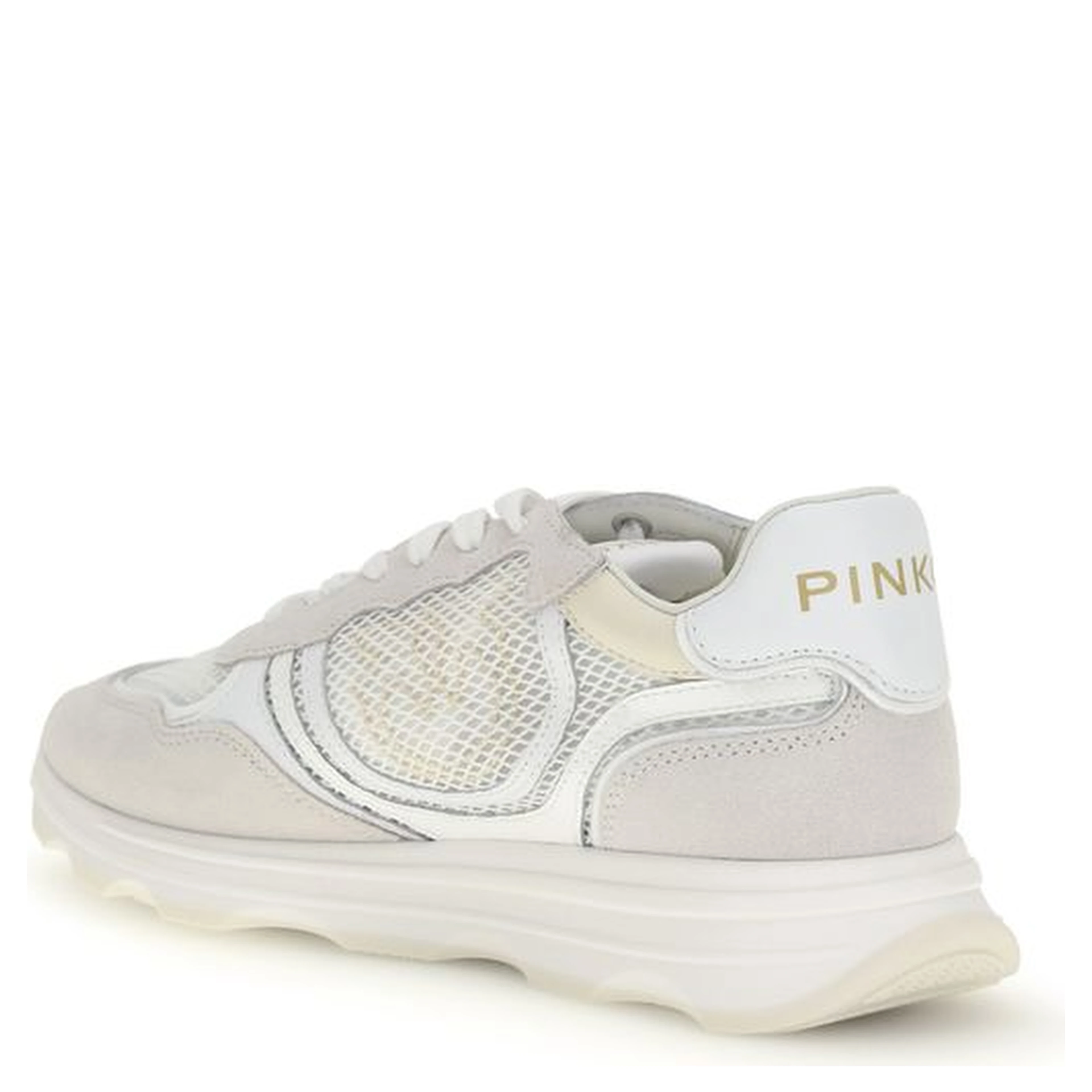 White Calf Leather Bos Taurus Athletic Sneakers