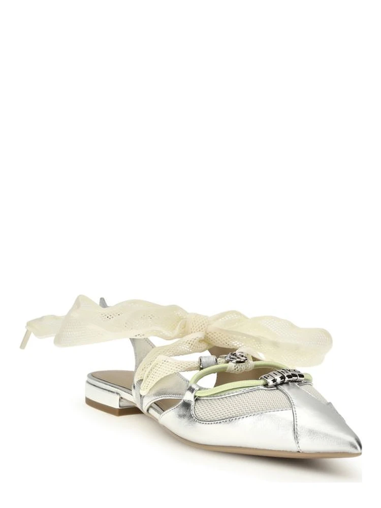 Silver Calf Leather Bos Taurus Ballet Flats alternative