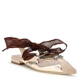 Multicolor Calf Leather Bos Taurus Ballet Flats