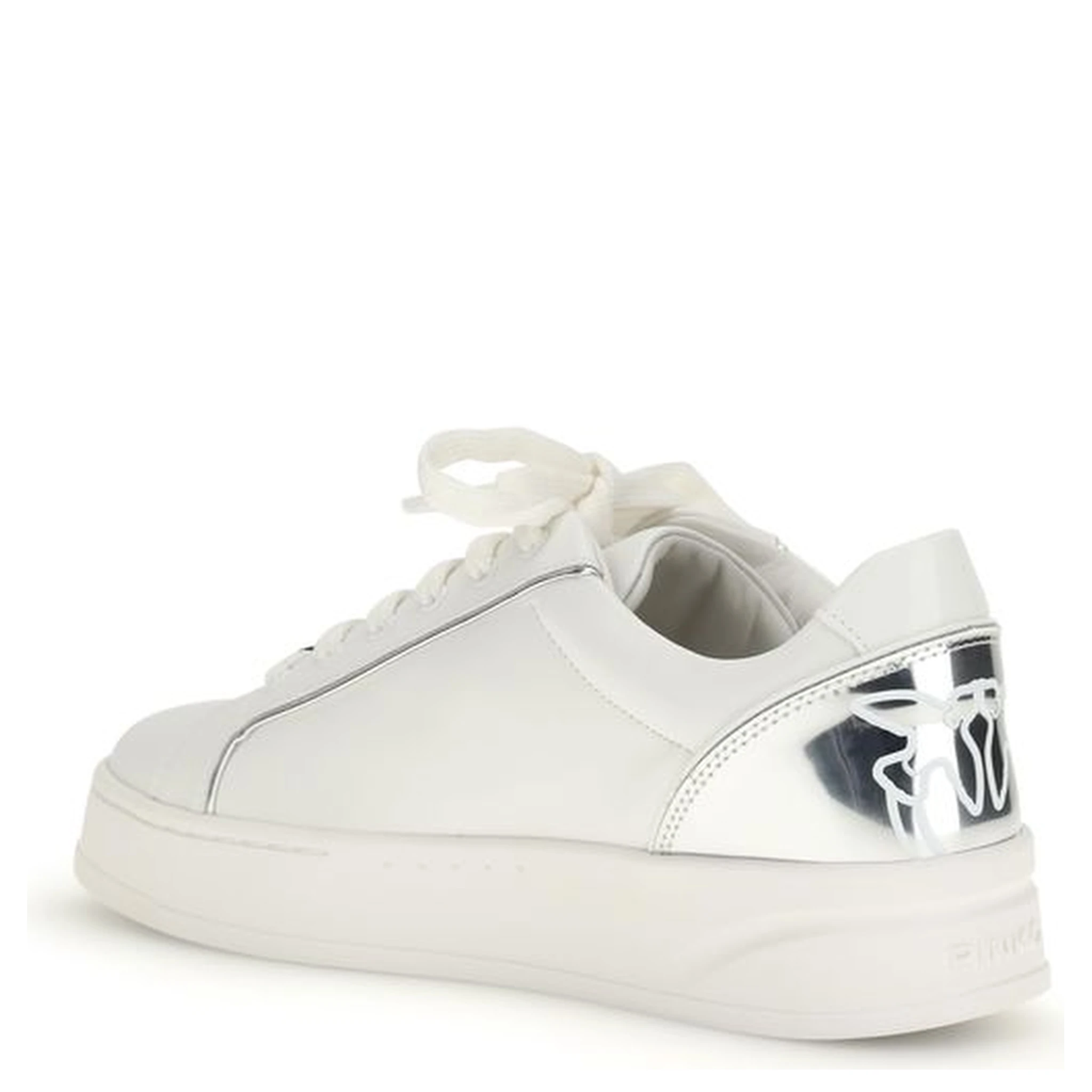 White Calf Leather Bos Taurus Low Top Sneakers