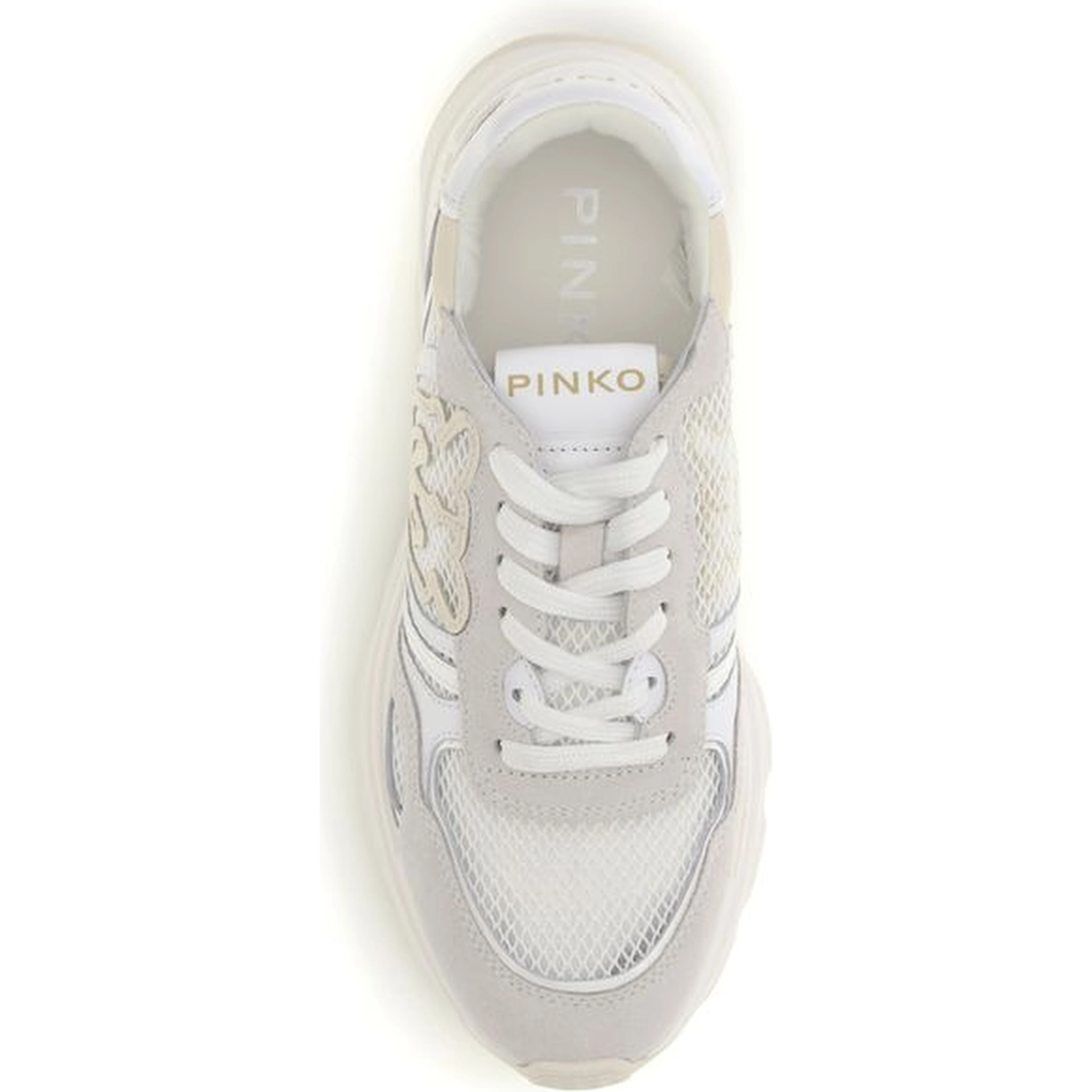 White Calf Leather Bos Taurus Athletic Sneakers
