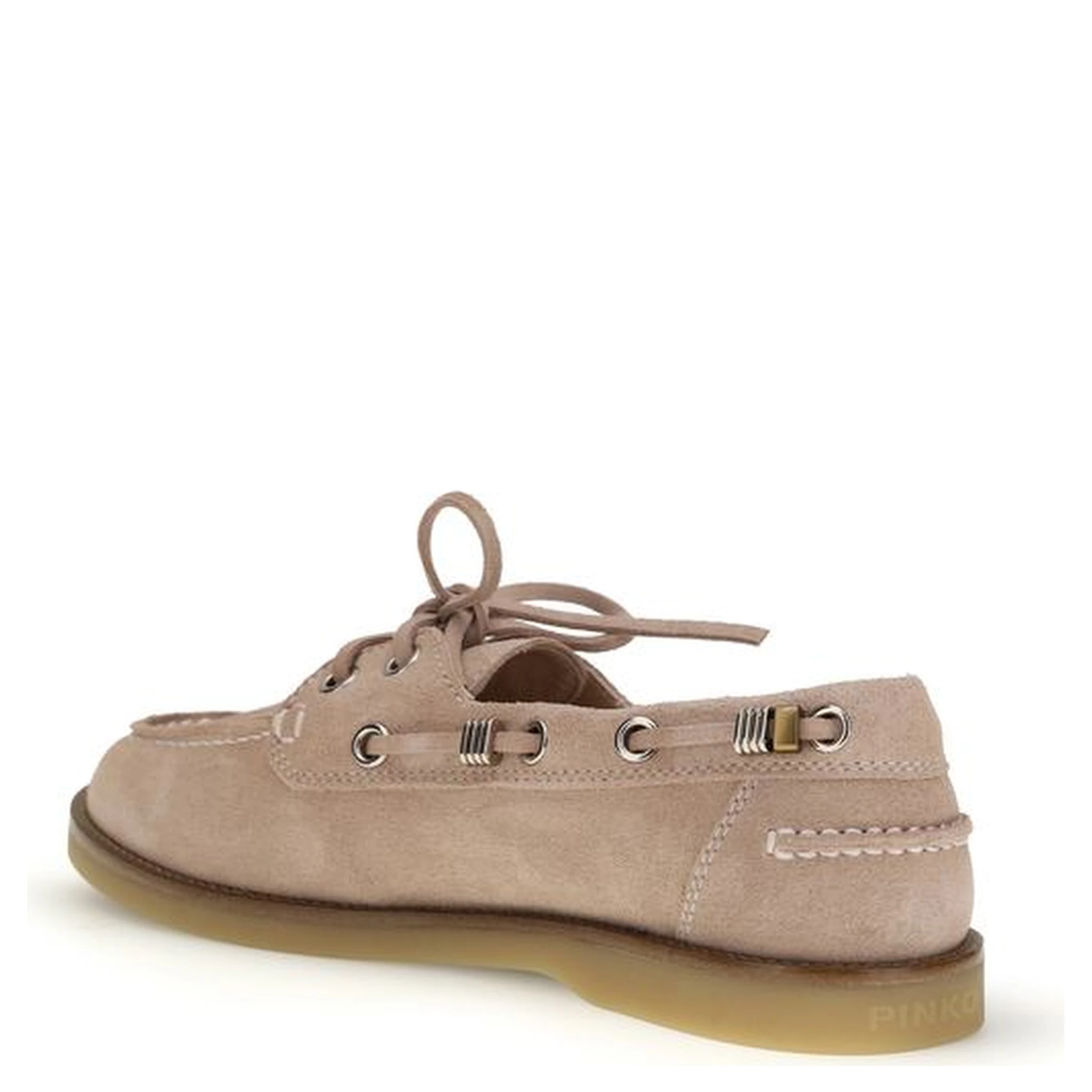Beige Calf Leather Bos Taurus Slip-On Loafers