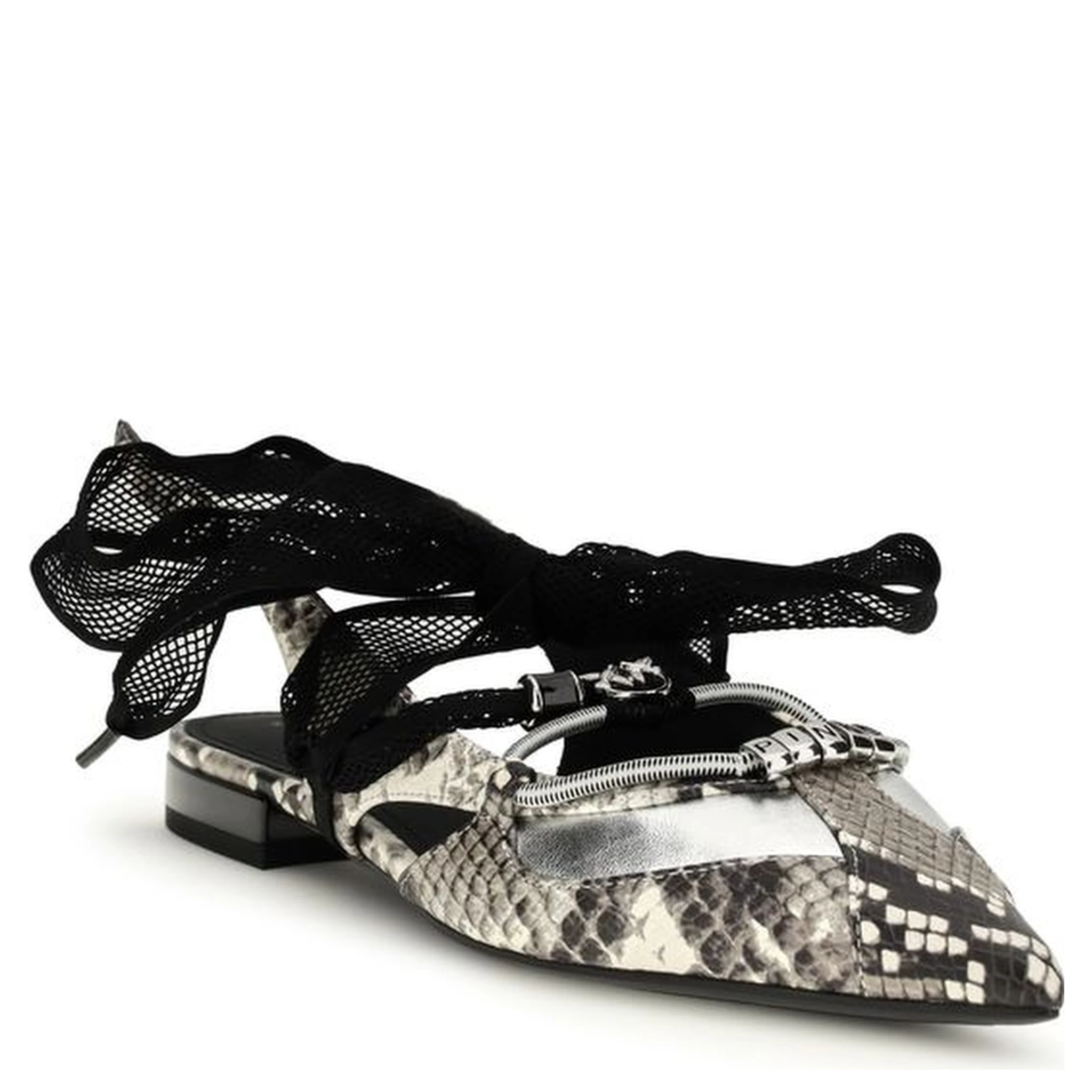 Multicolor Calf Leather Bos Taurus Ballet Flats