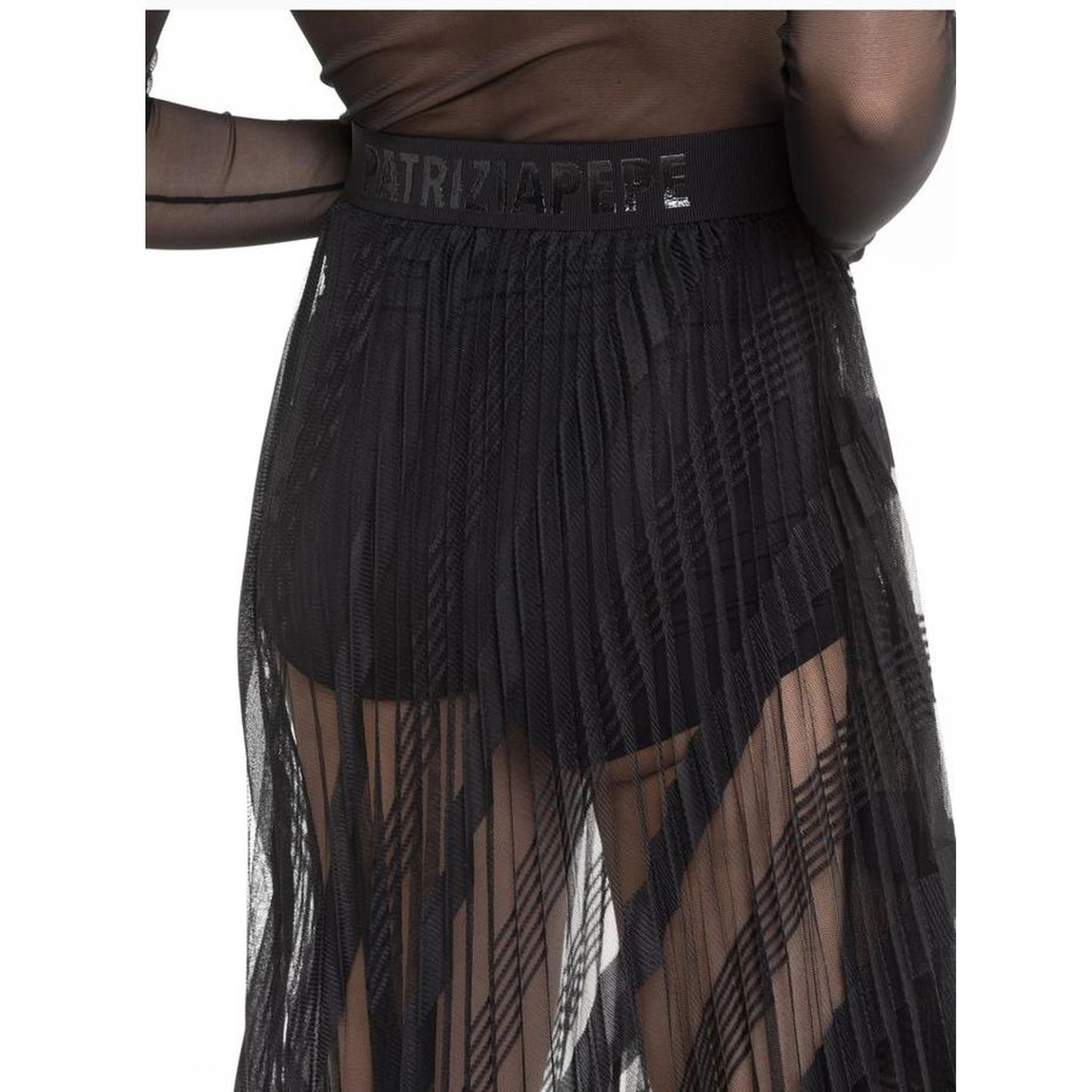 Black Polyester Casual Dress