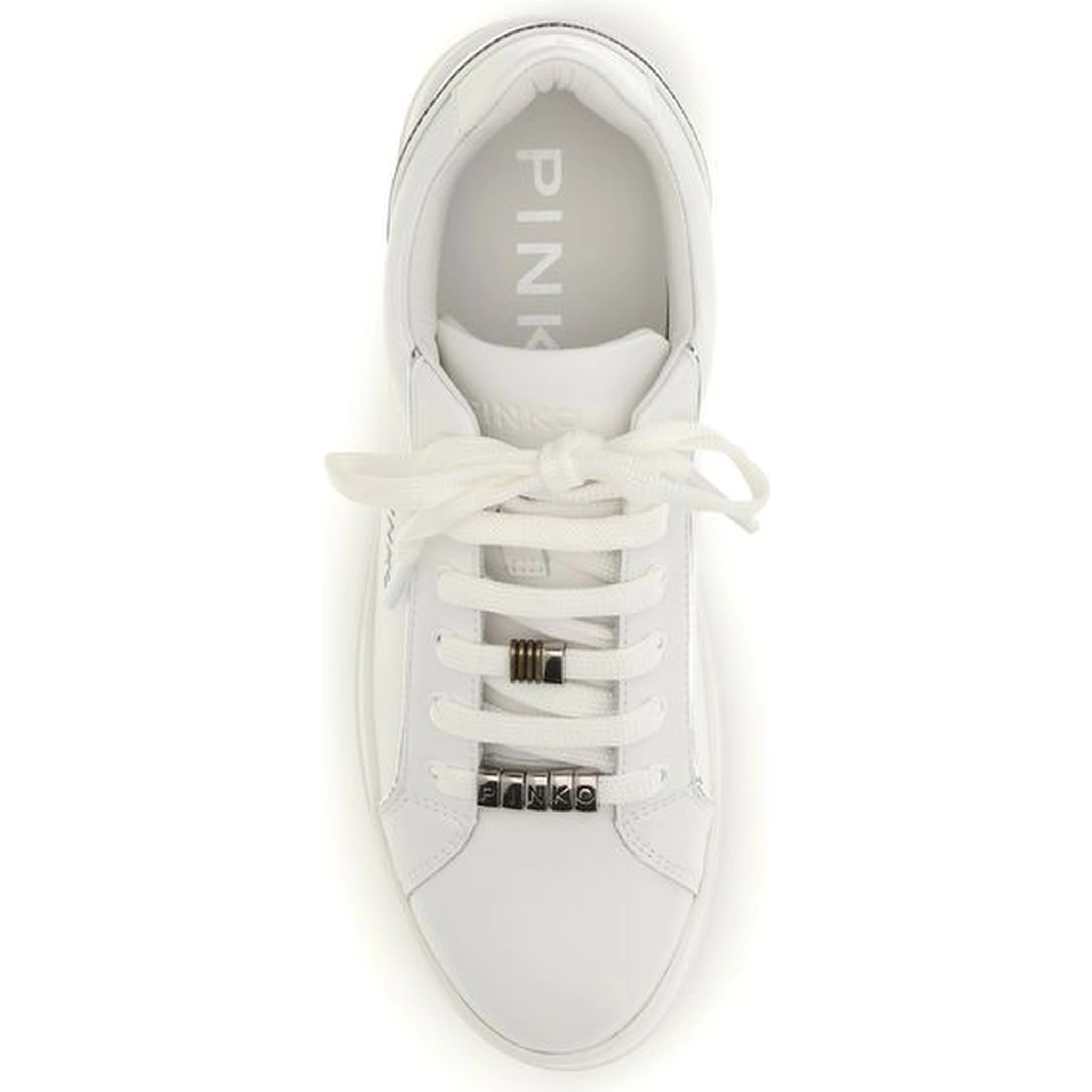 White Calf Leather Bos Taurus Low Top Sneakers