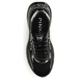 Black Calf Leather Bos Taurus Chunky Sneakers