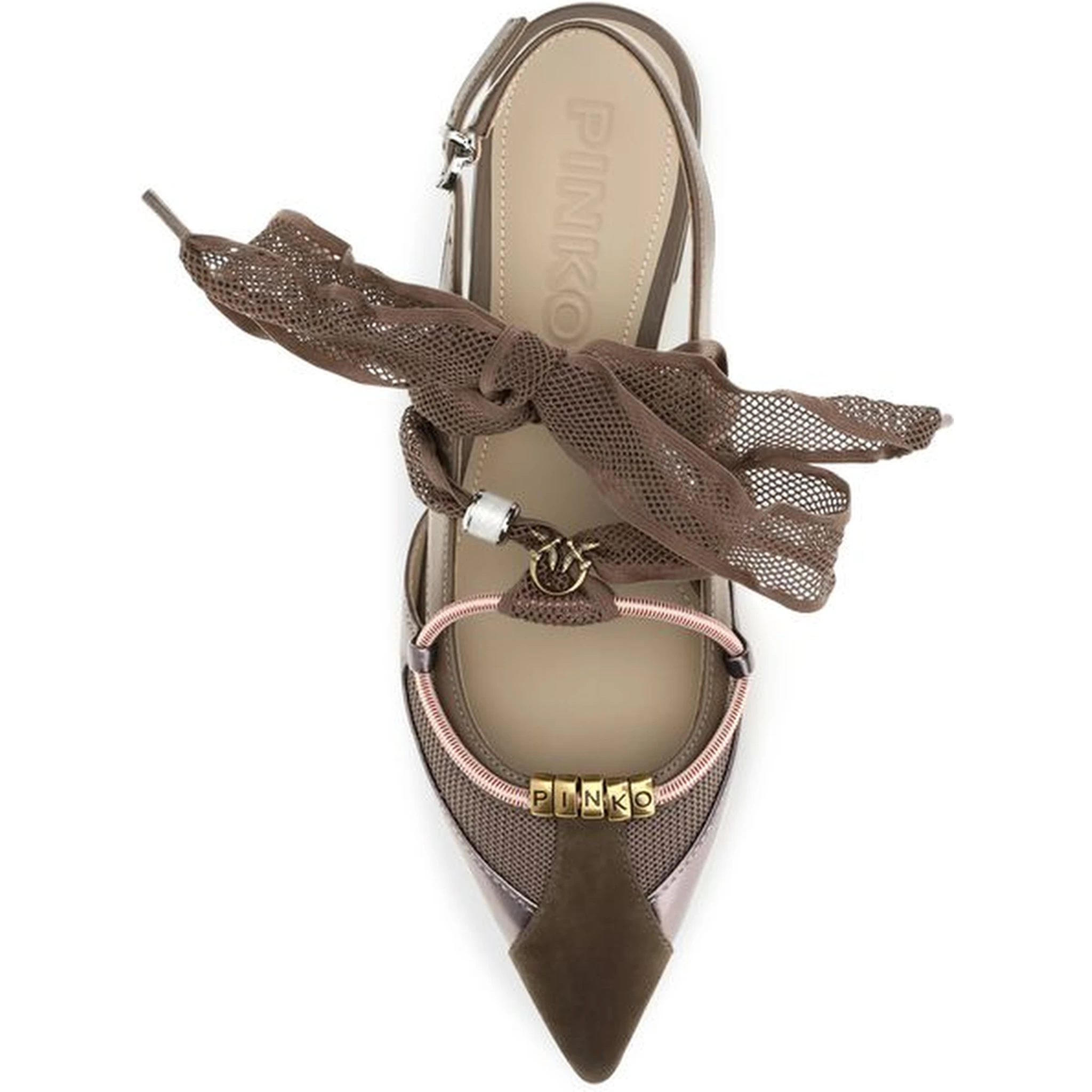 Brown Calf Leather Bos Taurus Ballet Flats