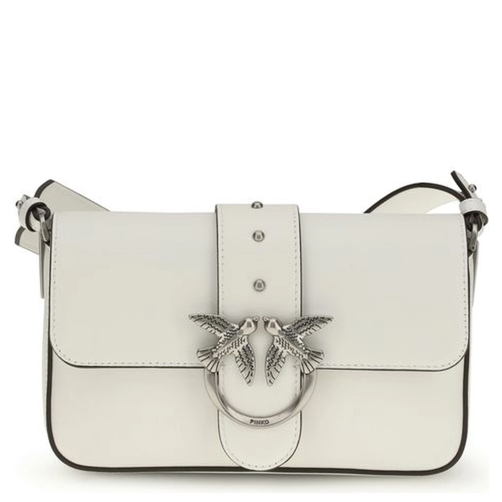 White Calf Leather Bos Taurus Shoulder Bag