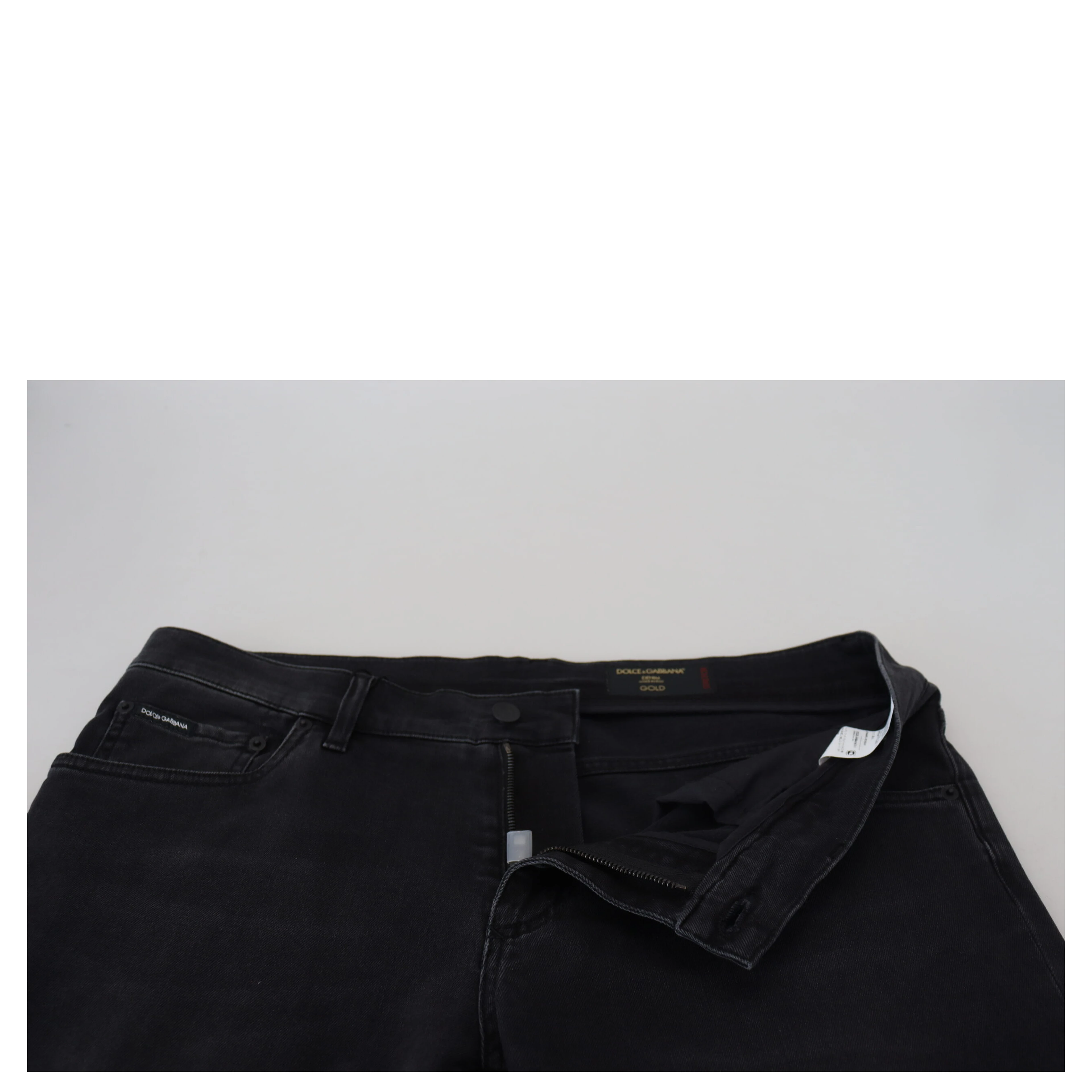 Black Angel Embroidery Skinny Denim Jeans