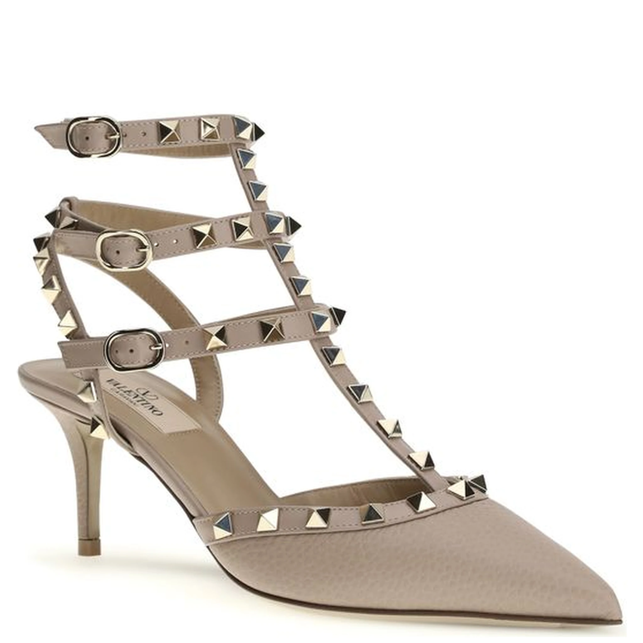 Gray Calf Leather Bos Taurus Pumps