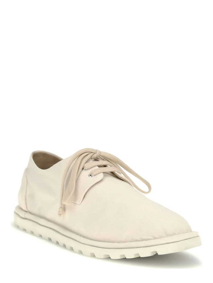 White Cotton Oxfords And Derbies