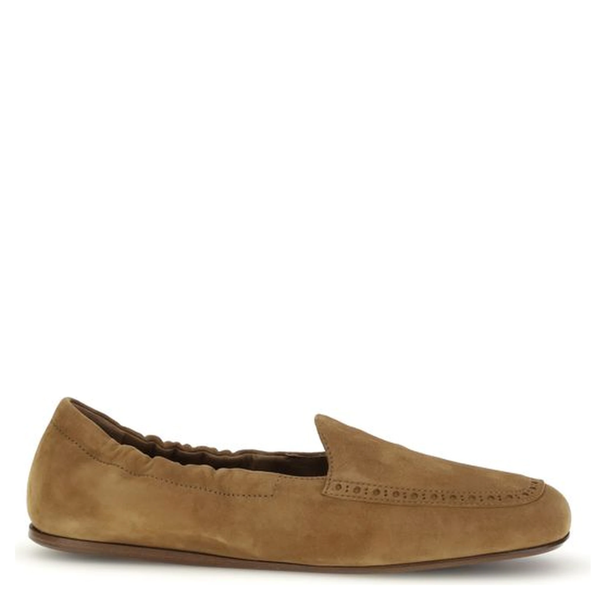 Brown Calf Leather Bos Taurus Slip-On Loafers