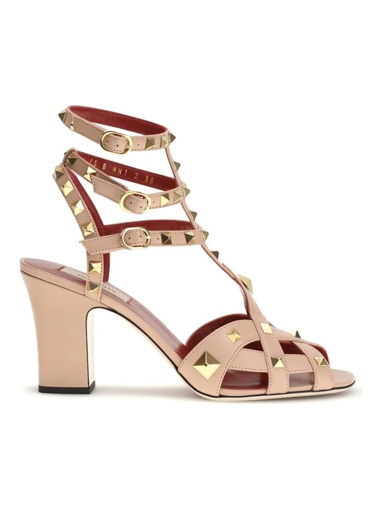 White Goatskin Platform Sandals