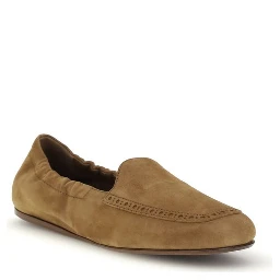 Brown Calf Leather Bos Taurus Slip-On Loafers
