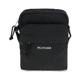 Black Polyamide Shoulder Bag