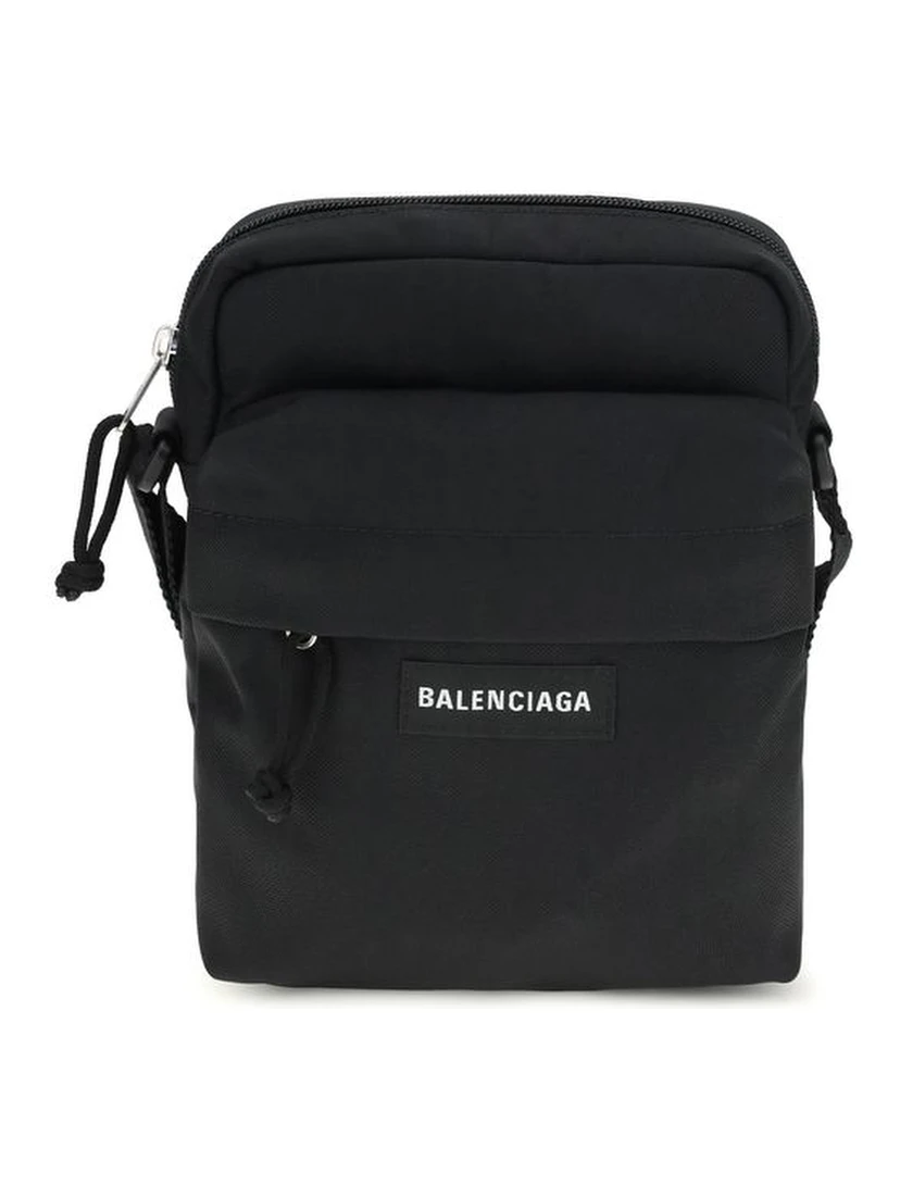 Black Polyamide Shoulder Bag