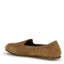 Brown Calf Leather Bos Taurus Slip-On Loafers