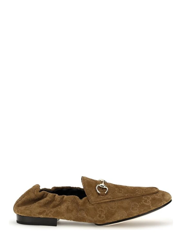 Brown Calf Leather Bos Taurus Slip-On Loafers