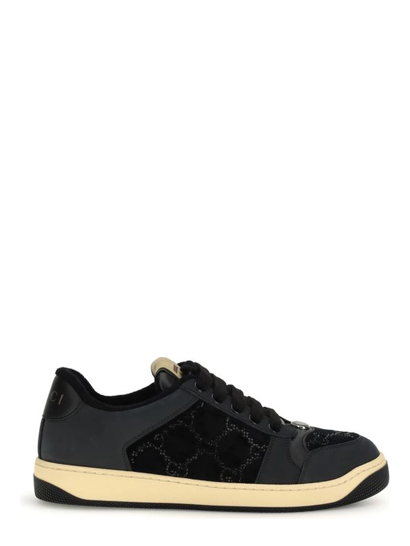Blue Calf Leather Bos Taurus Athletic Sneakers