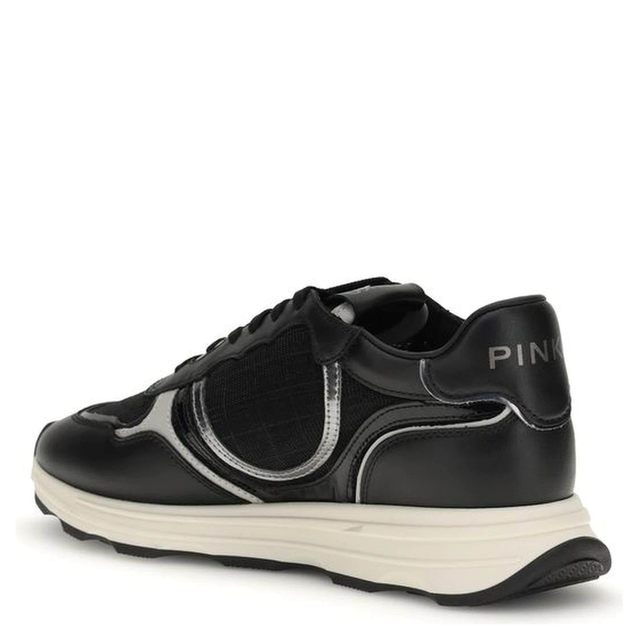 Black Calf Leather Bos Taurus Athletic Sneakers