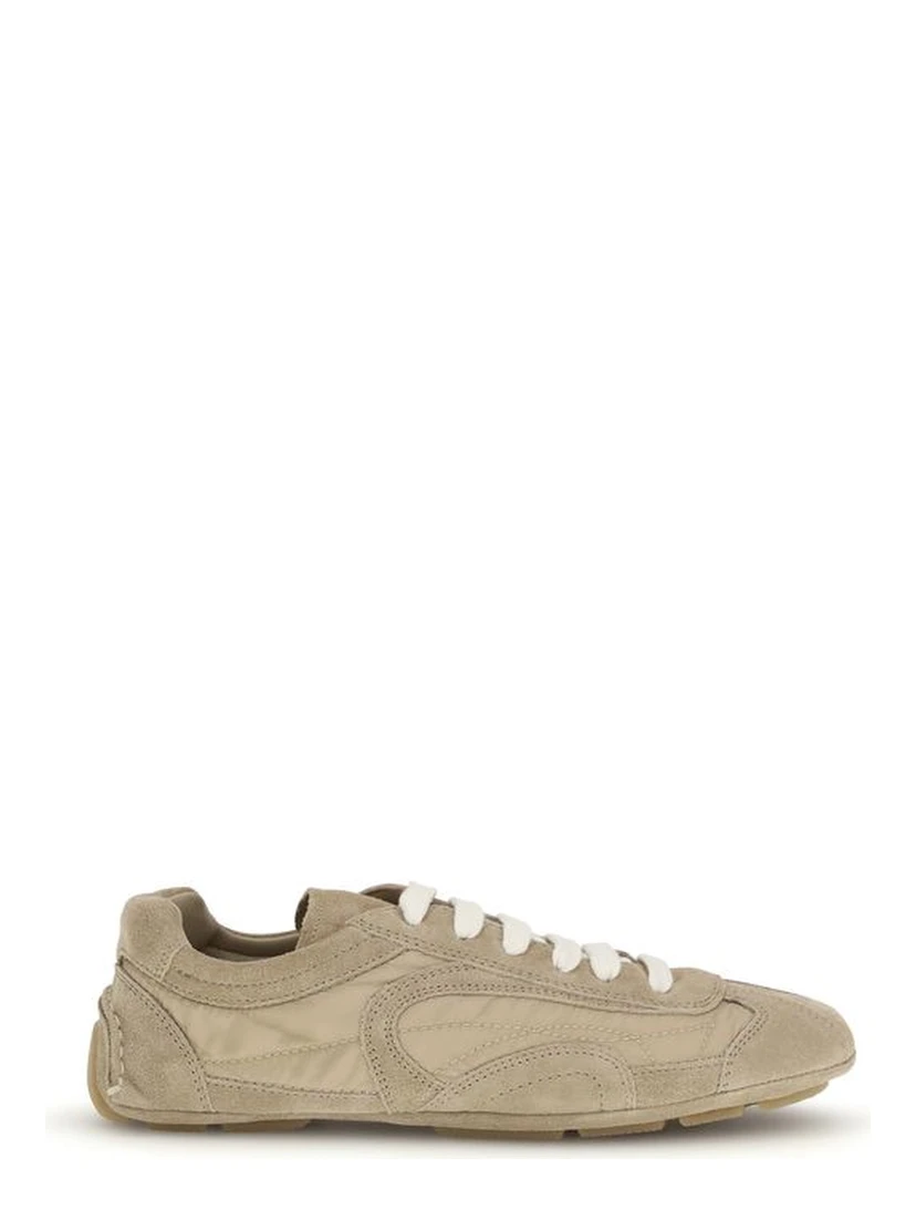 Beige Lamb Ovis Aries Aries Athletic Sneakers