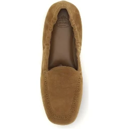 Brown Calf Leather Bos Taurus Slip-On Loafers