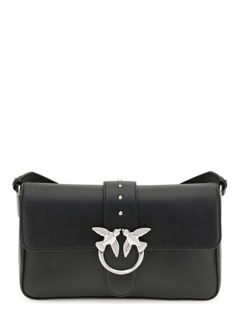 Black Leather Shoulder Bag