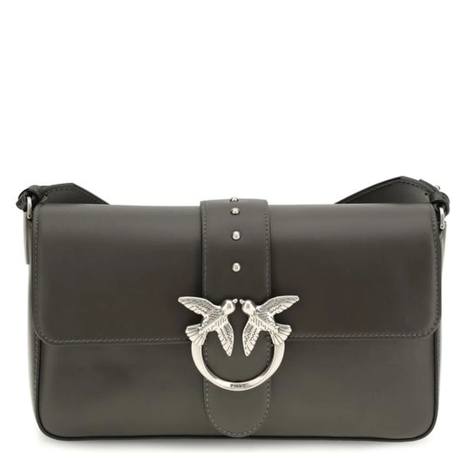 Bicolor Leather Shoulder Bag
