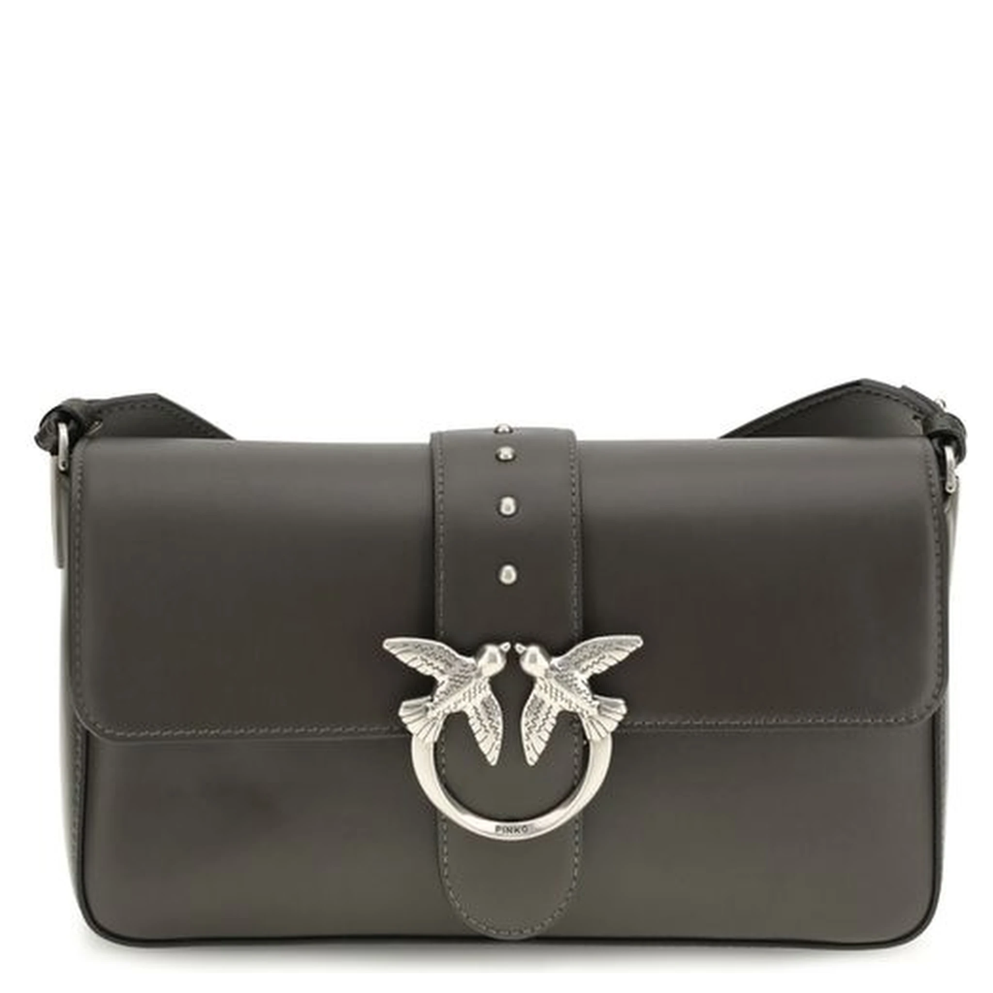 Bicolor Leather Shoulder Bag