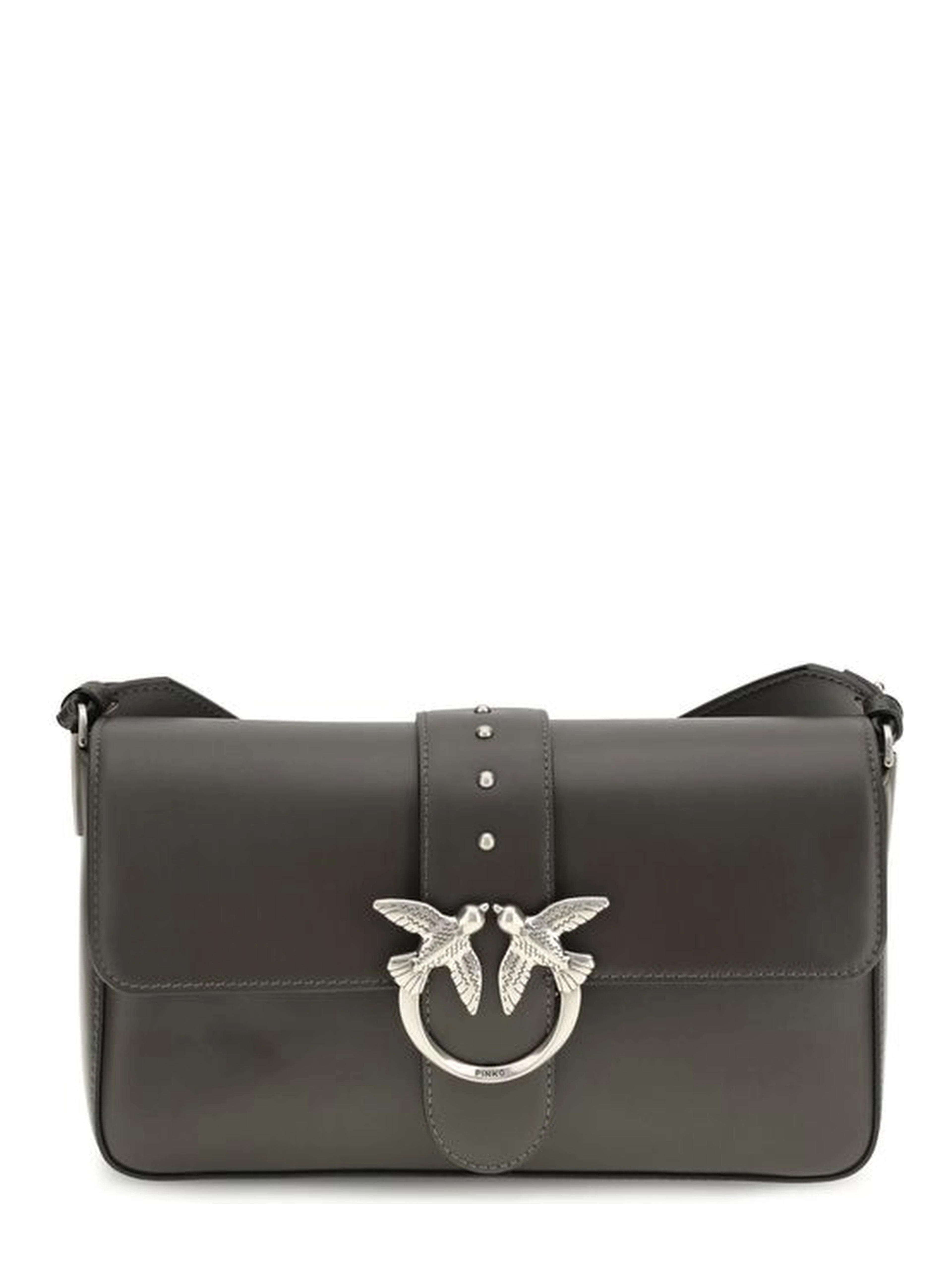 Bicolor Leather Shoulder Bag