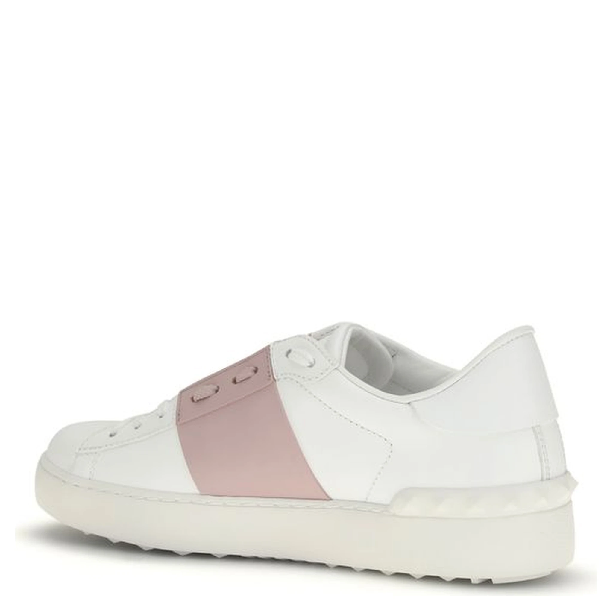 White Calf Leather Bos Taurus Sneakers
