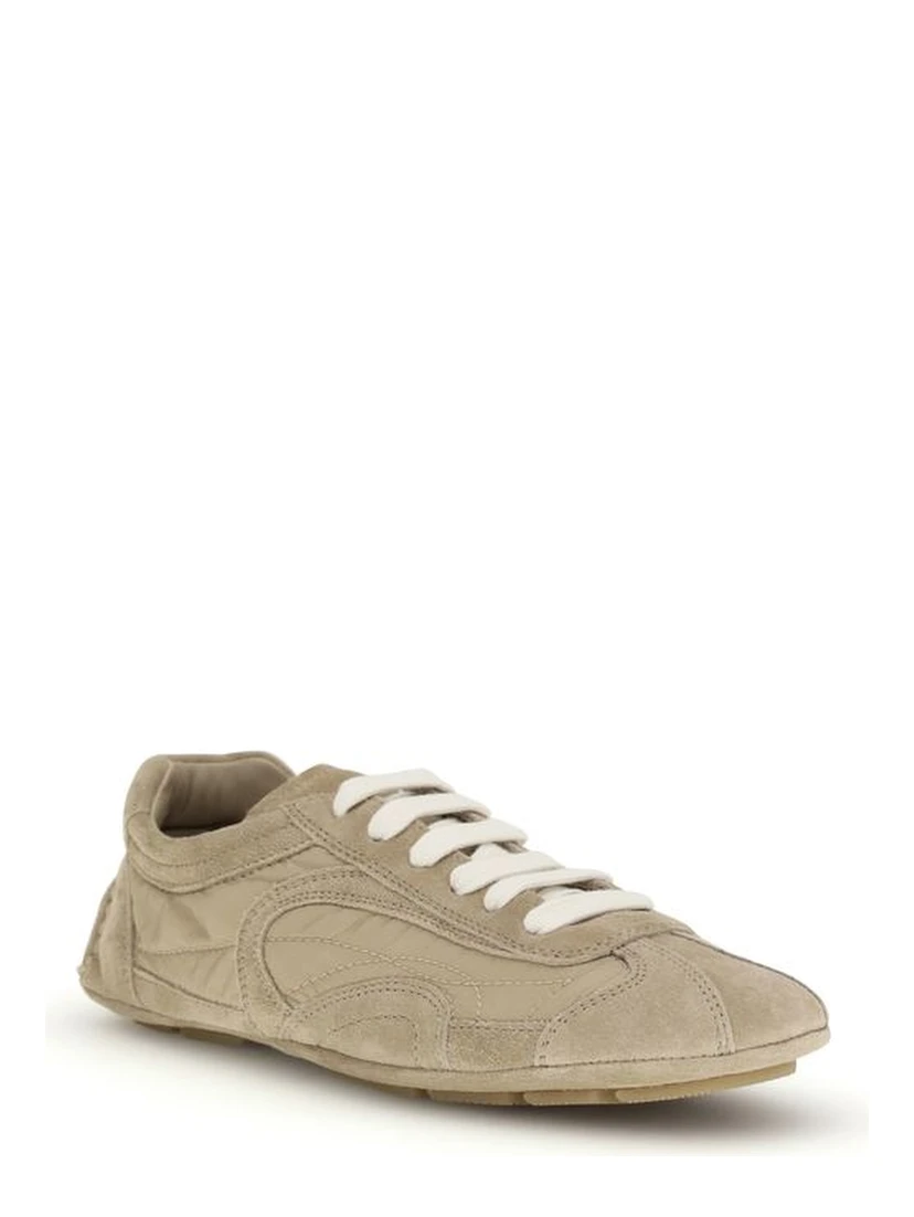 Beige Lamb Ovis Aries Aries Athletic Sneakers