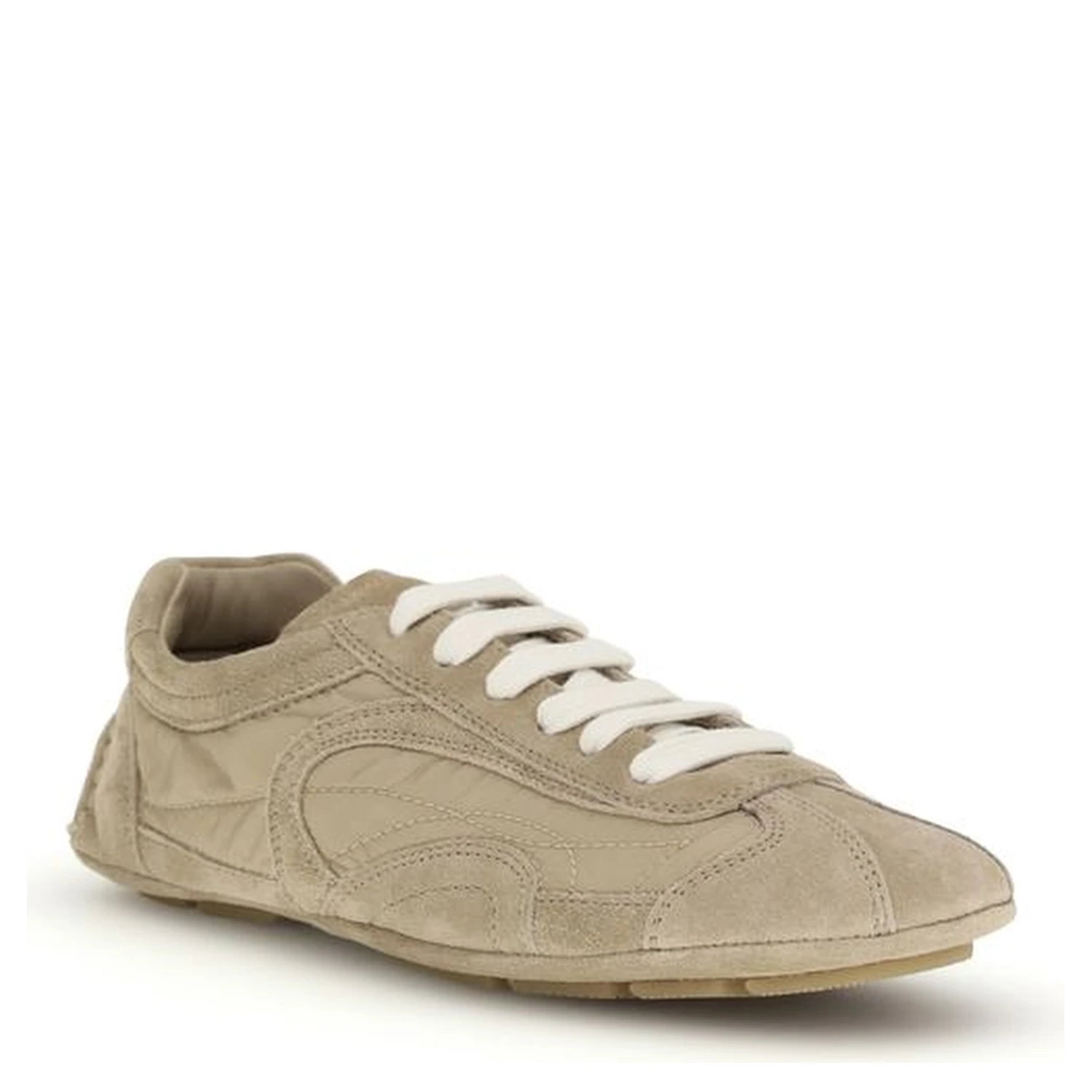 Beige Lamb Ovis Aries Aries Athletic Sneakers