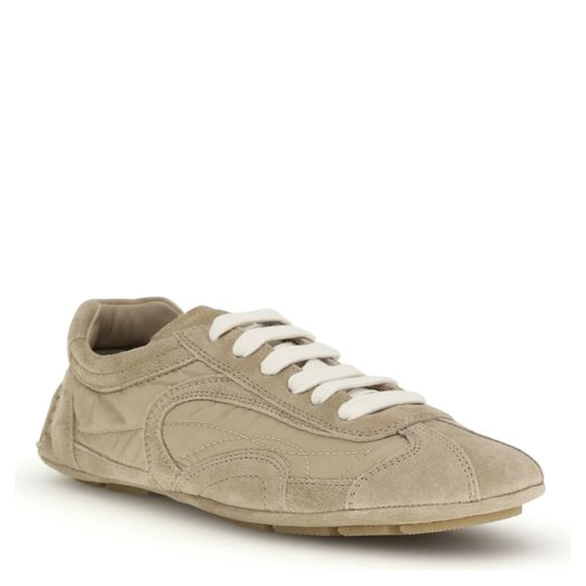 Beige Lamb Ovis Aries Aries Athletic Sneakers
