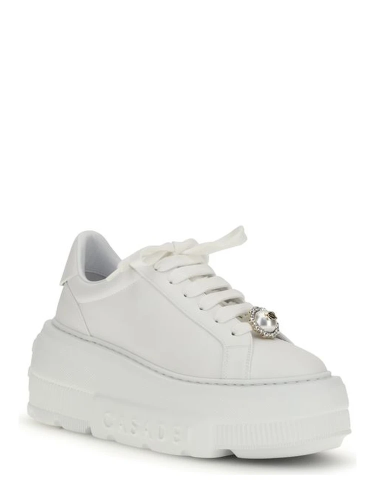 White Rubber Platform Sneakers alternative
