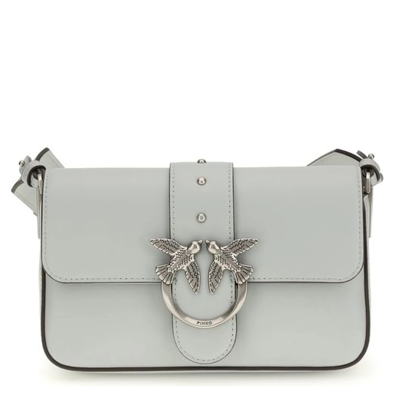 Gray Calf Leather Bos Taurus Shoulder Bag