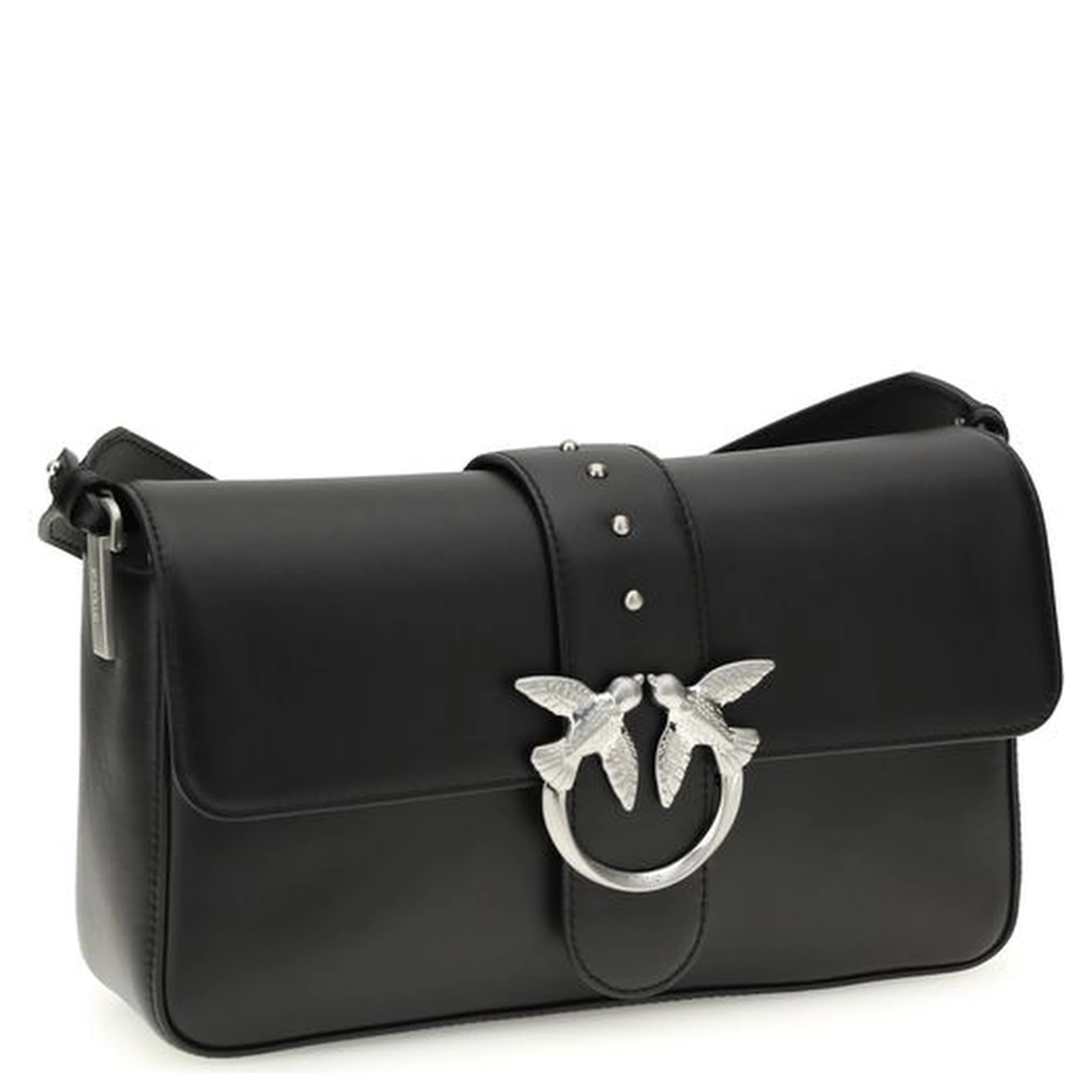 Black Leather Shoulder Bag
