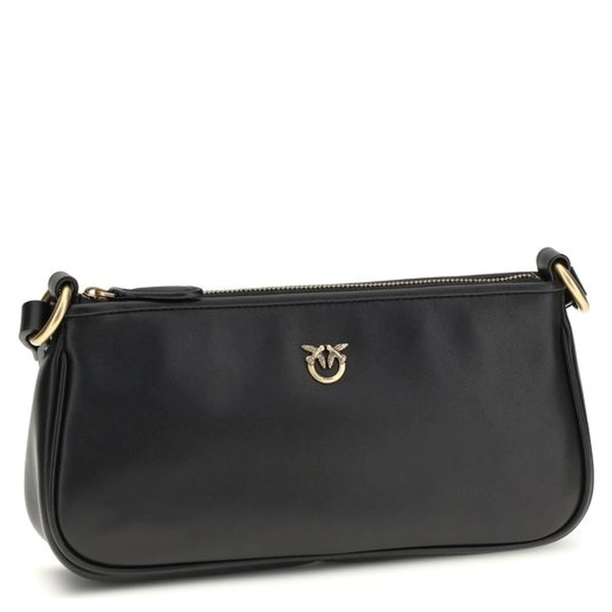 Black Calf Leather Bos Taurus Shoulder Bag
