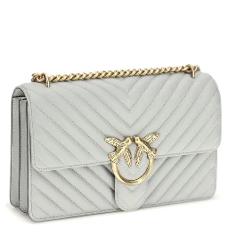 Gray Calf Leather Bos Taurus Shoulder Bag