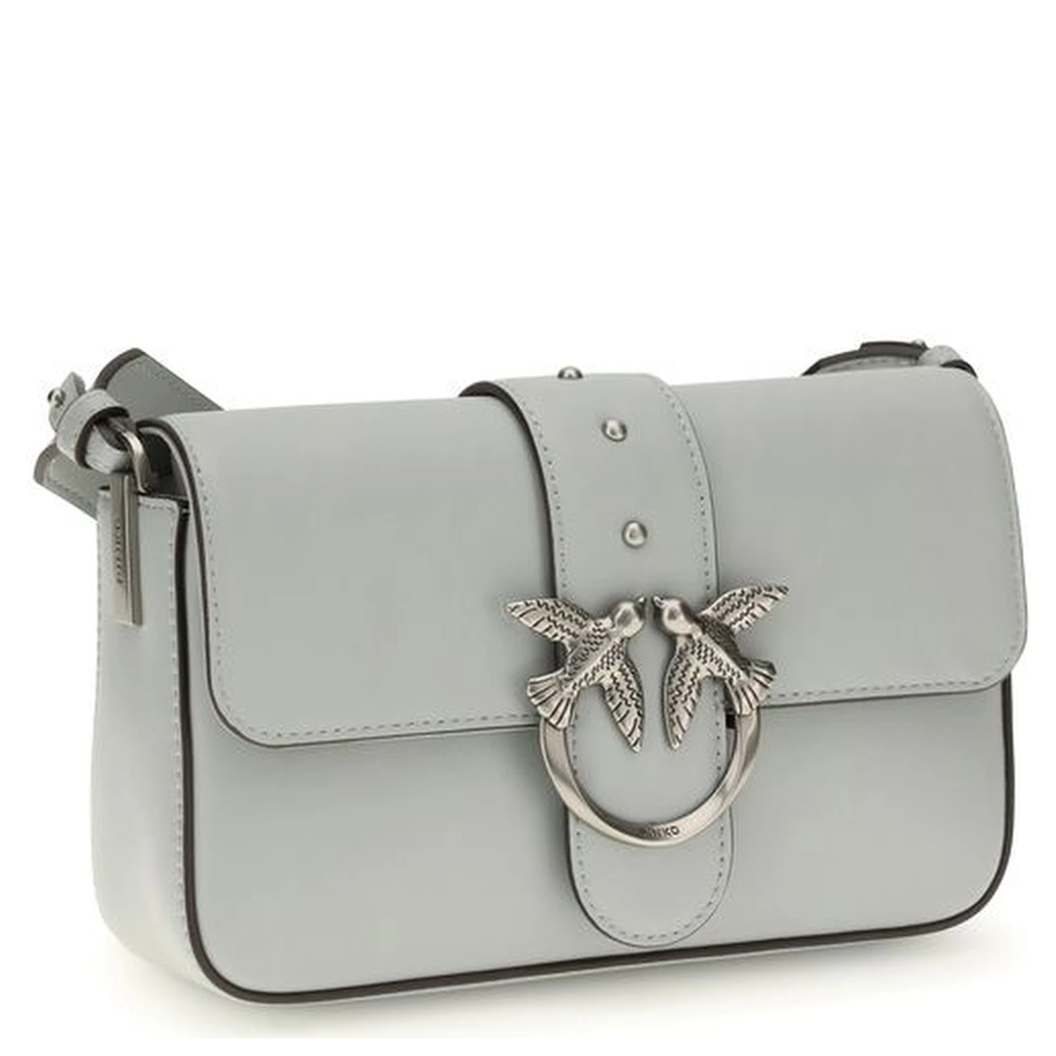 Gray Calf Leather Bos Taurus Shoulder Bag