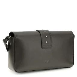 Bicolor Leather Shoulder Bag
