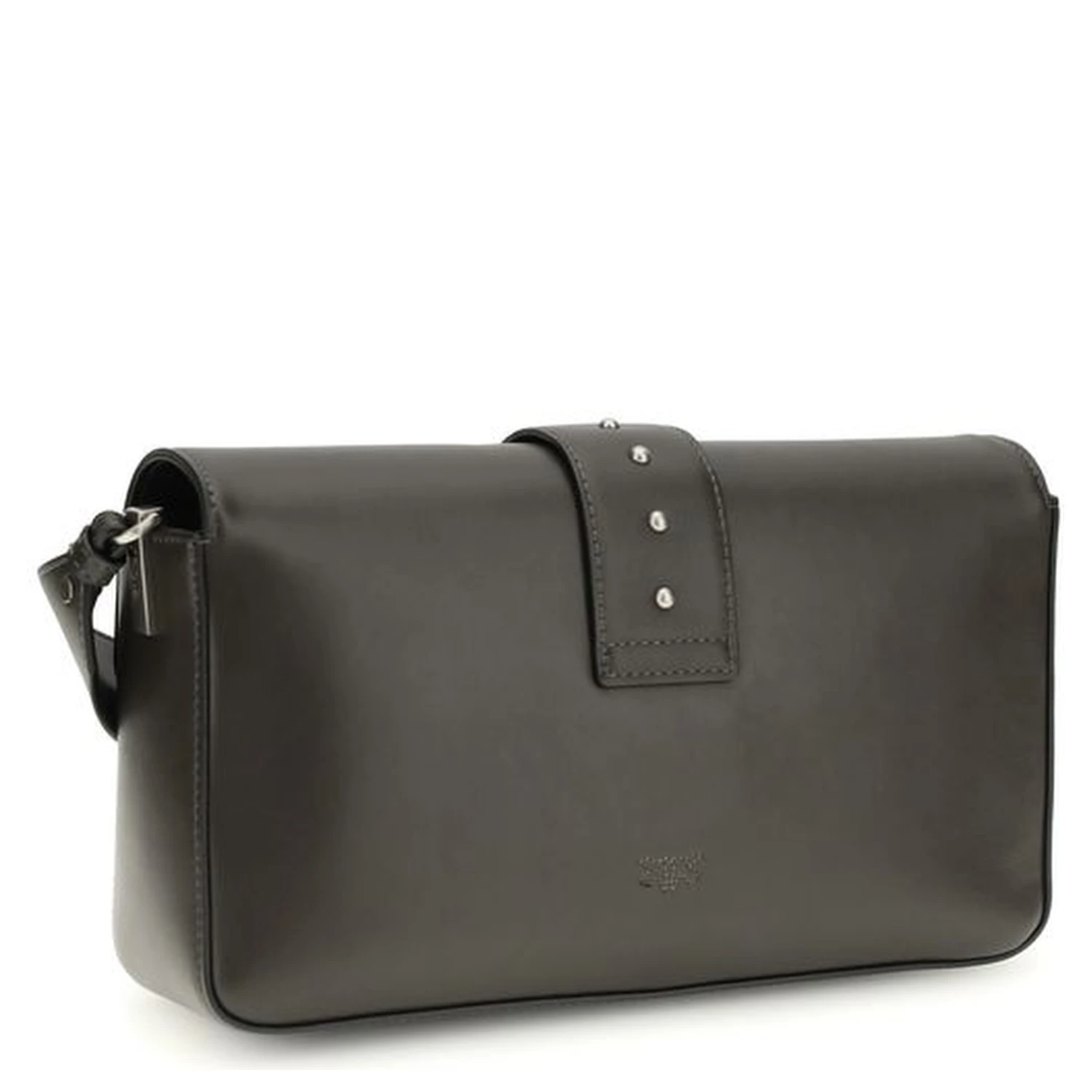 Bicolor Leather Shoulder Bag