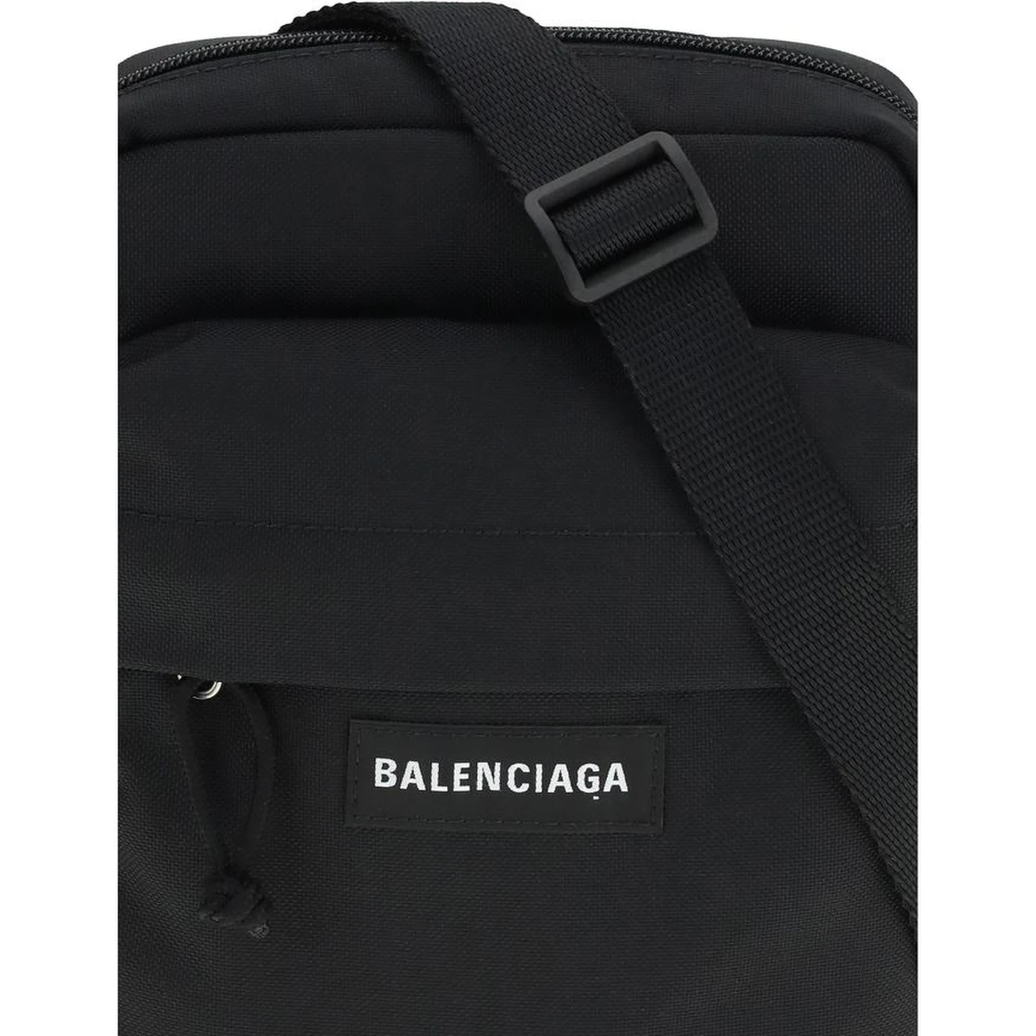 Black Polyamide Shoulder Bag
