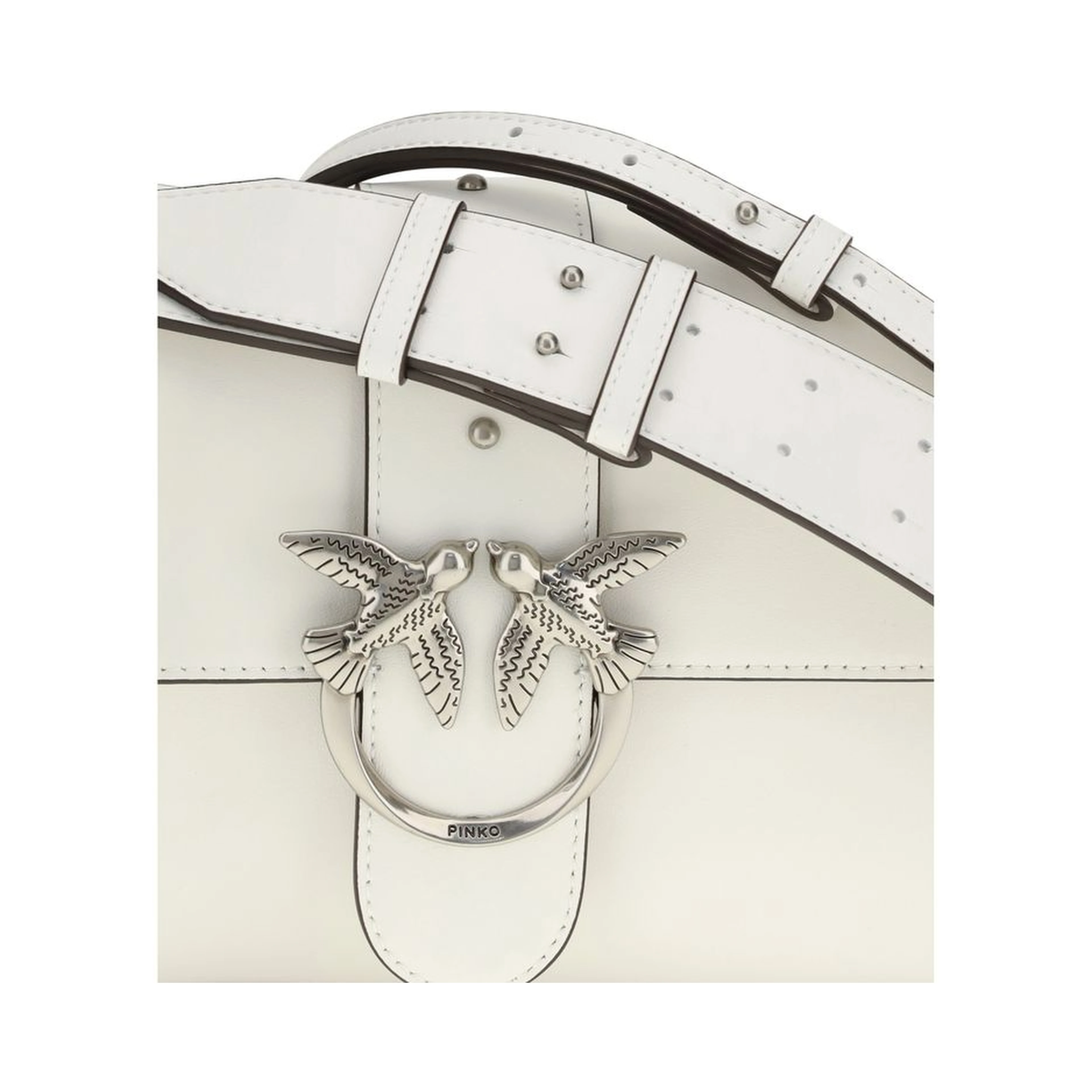 White Leather Shoulder Bag