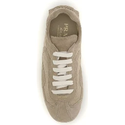 Beige Lamb Ovis Aries Aries Athletic Sneakers