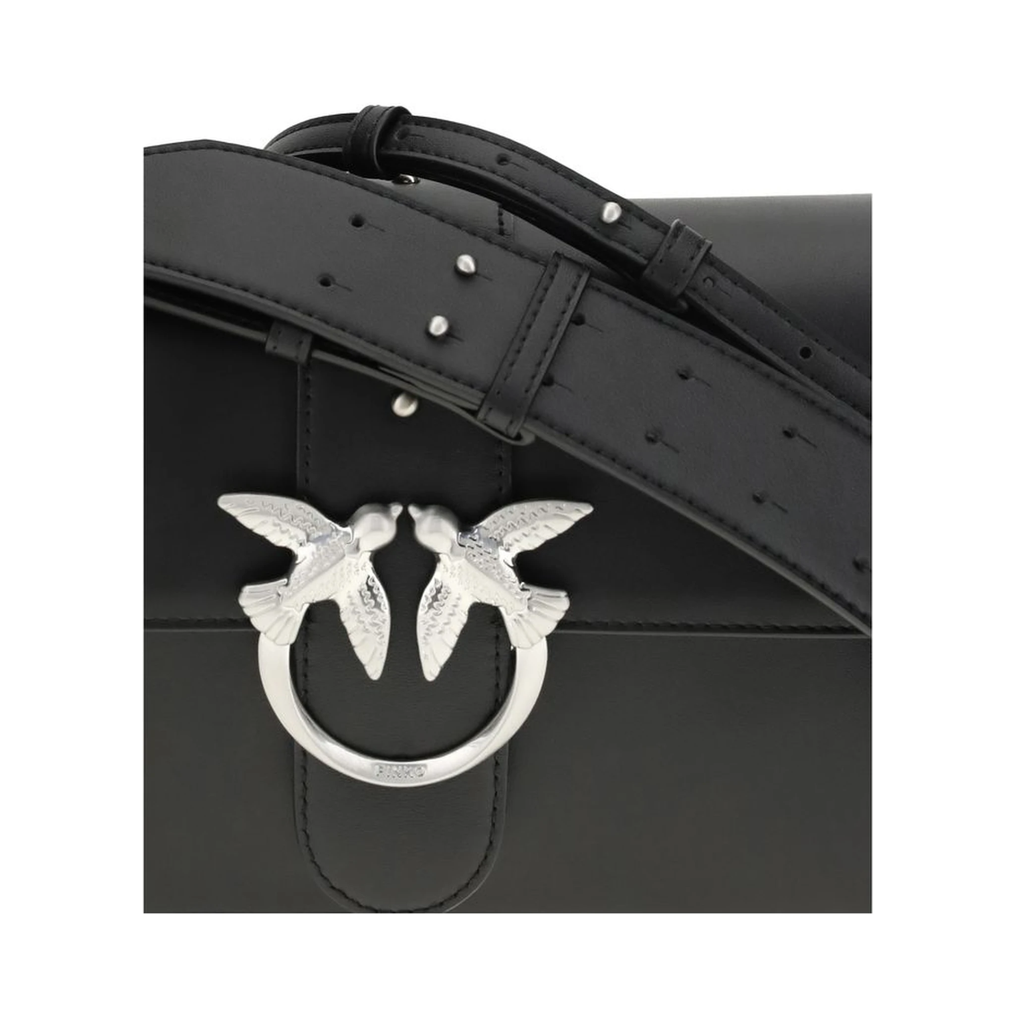 Black Leather Shoulder Bag