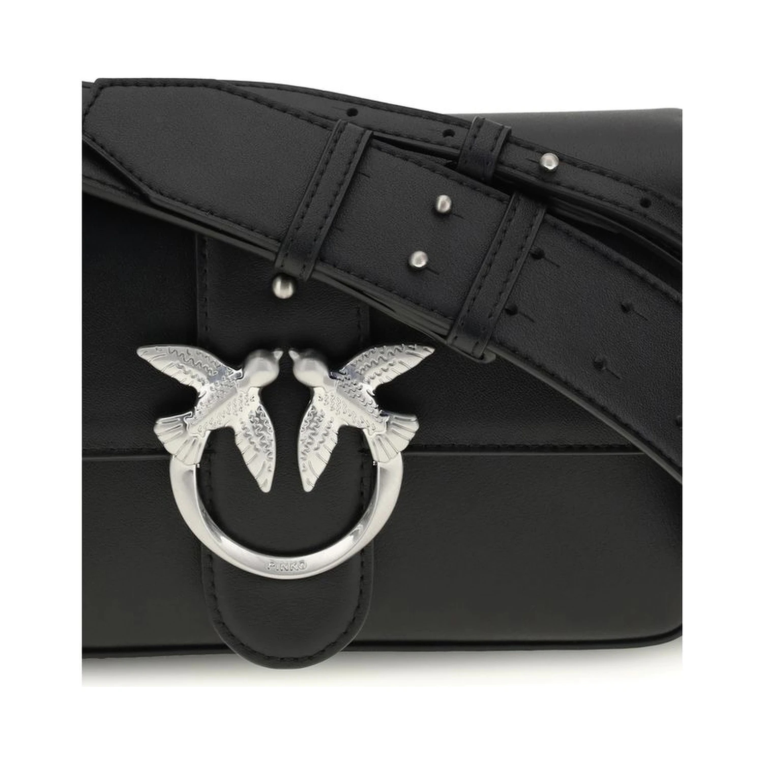 Black Calf Leather Bos Taurus Shoulder Bag