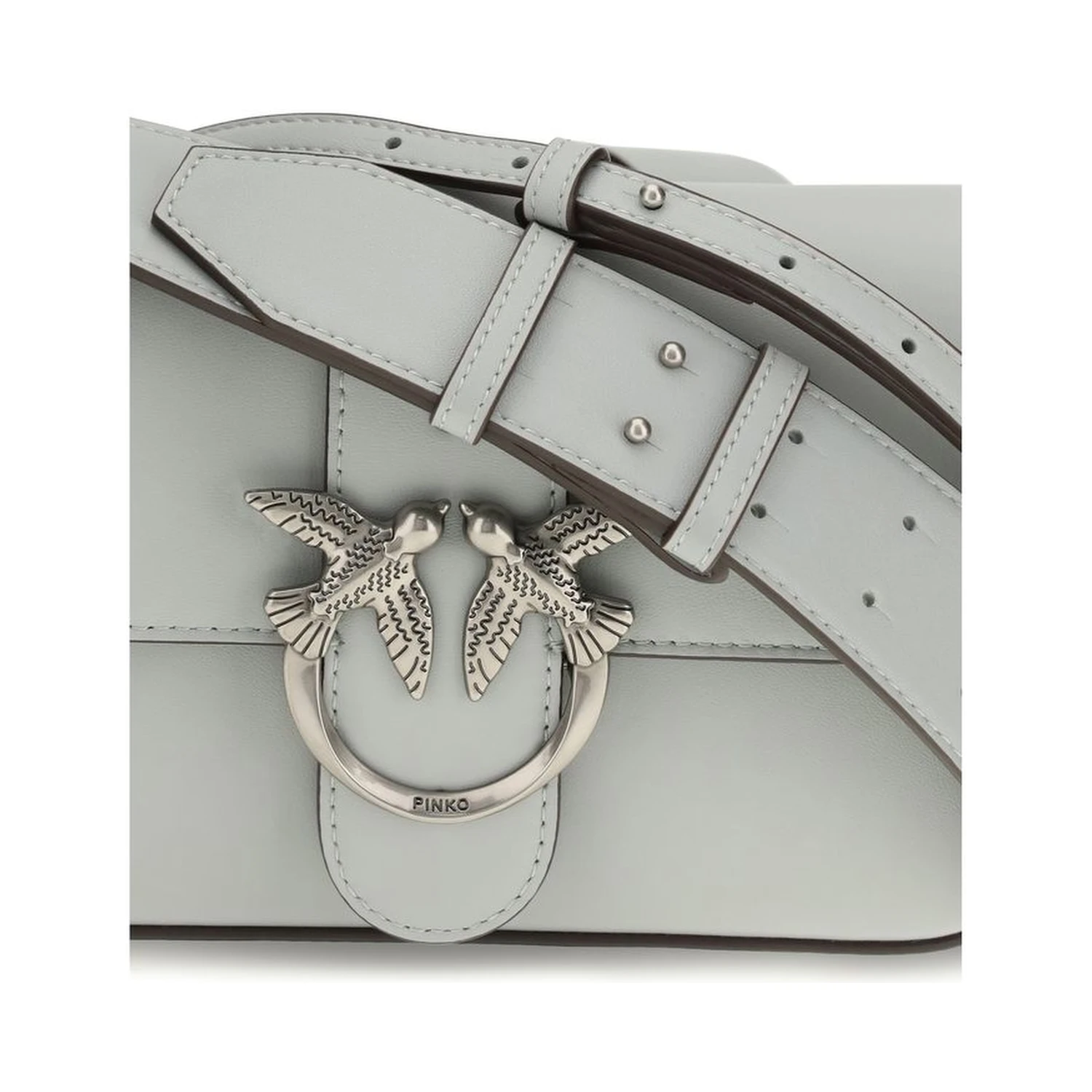 Gray Calf Leather Bos Taurus Shoulder Bag